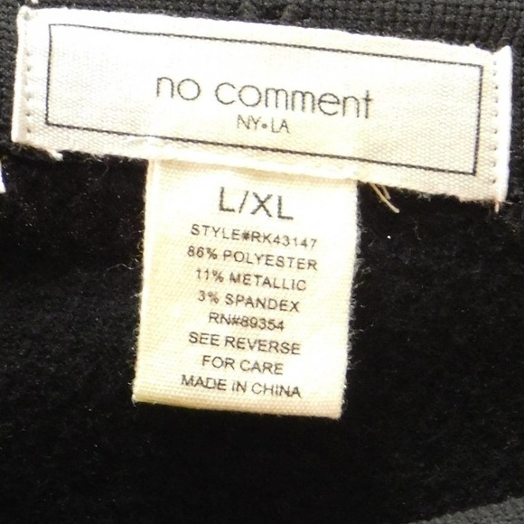5/$25.00 NWT NoComment NY-LA lined stretch leggings - Picture 4 of 5